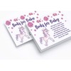Inkdotpot 30 Unicorn Jungle Animals Baby Shower Book Request Cards