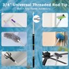 Greeily Pool Extension Pole, 3-11.8Ft Pool Poles for Cleaning Heavy