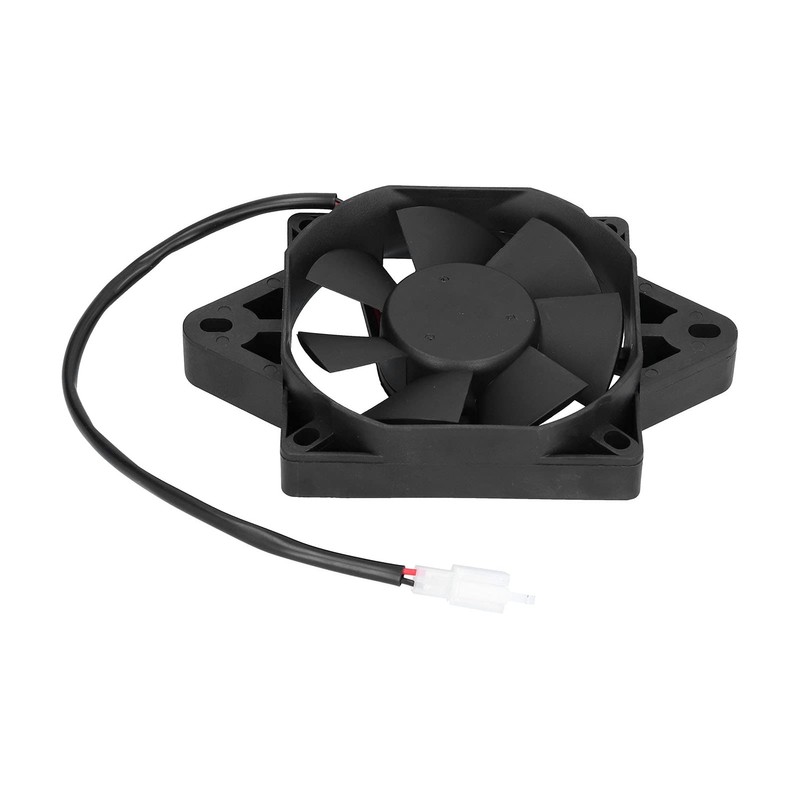 Akozon 12V 15W Plastic Electric Cooling Fan, Universal Fit for