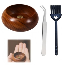 MHSKNHW Incense Holder, Stylish, Rosewood Incense Holder, Small Incense Burner, Mini Buddhist Altar, Meditation, Purification, Buddhist Utensils, For Pets, Stylish, Portable