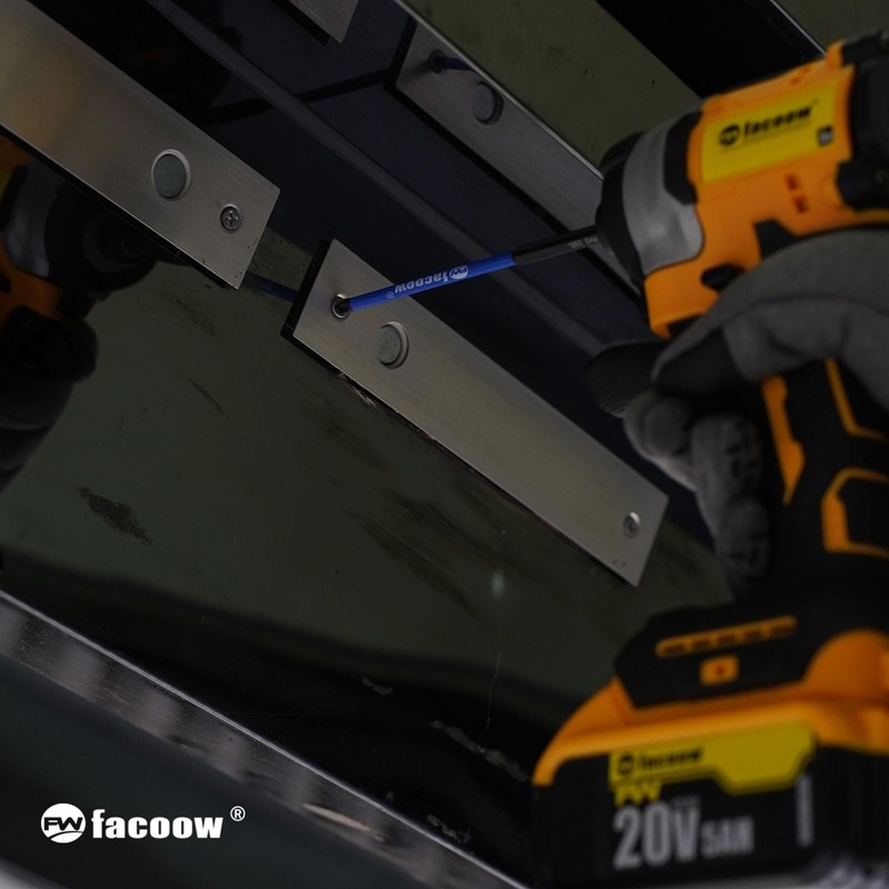 Facoow Phillips Impact Driver Bits, #2&1 Phillips Head Magnetic Screwdriver