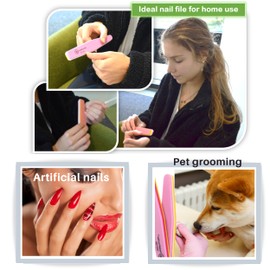 TradeProvider® Nail File 100 Grit Beta Refill Pack, (10 Pieces) Coarse Nail Filer for Salon and Home Use