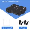 DONGJIAN HDMI Extender 196ft HDMI Over Single Cat5E/6/7 HDMI Repeater