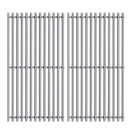 Htanch SF6123(2-Pack) 16 15/16" Stainless Steel Cooking Grates Replacement for Charbroil 463250210, 463250211, 463250212, 463251413, 463251414, 466251413; Thermos 461633514 Gas Grill