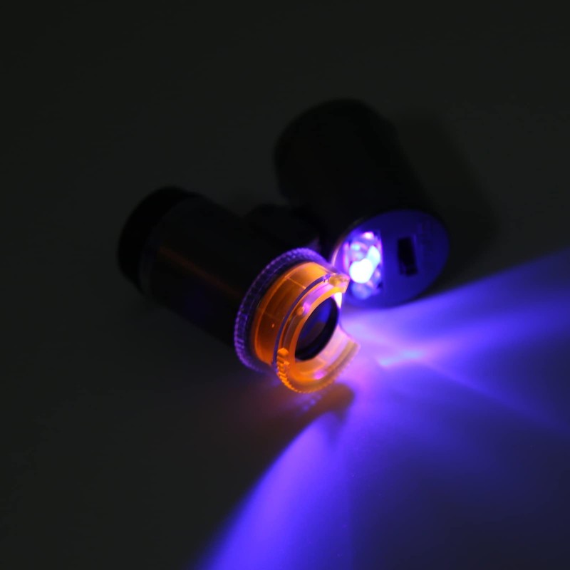 Gaeirt Portable Microscope, Clearer Imaging, Cold Warm Light Adjusted 60x