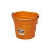 Little Giant Plastic Animal Feed Bucket (Orange) Flat Back Plastic