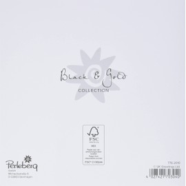 Black & Gold Happy Birthday Card 15 x 15 cm