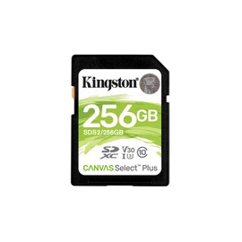 Kingston 256GB SDXC Canvas Select Plus 100R C10 UHS-I U3 V30 (SDS2/256GBCR)