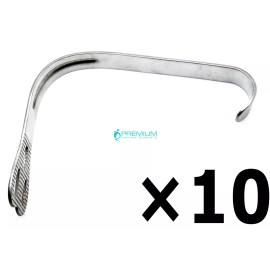 PREMIUM INSTRUMENTS 10 Pcs Dental Weider Cheek Tongue Retractors Mouth Opener Surgical Instruments