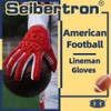 Seibertron Lineman/Linebacker Gloves 2.0 Padded Palm American Football Receiver Gloves,