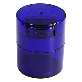 Minivac - 10g to 30 grams Airtight Multi-Use Vacuum Seal Portable Storage Container for Dry Goods, Food, and Herbs - Blue Tint