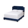 Baxton Studio Beds (Need box spring), Full, Navy Blue