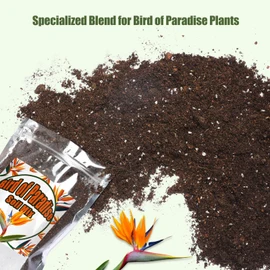 Organic Bird of Paradise Potting Soil Mix 1qt, Ideal for Indoor/Outdoor Potted Plants, Promotes Optimal Growth for Bird of Paradise