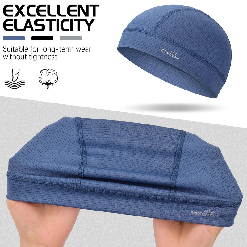 GXCROR 3 Pack Cooling Skull Cap with Sweat-Wicking & Anti-Odor