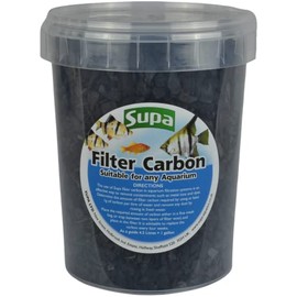 Supa Filter Carbon 1 Litre Bucket, Suitable for Aquariums/Fish Tanks And Koi Fish Pond Filters, Improves Water Clarity By Removing Contaminants.