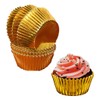Capacillo Premium Cupcake Oro 24 K Dorado Metalico 100 Pzas