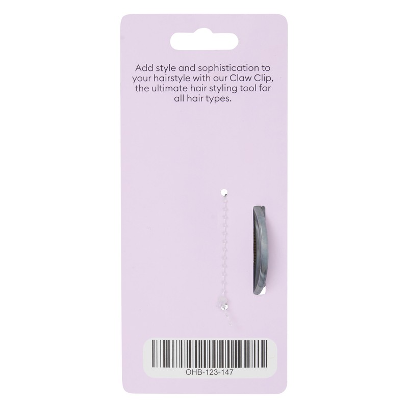 Oz Essentials Marble Claw Clip - Black