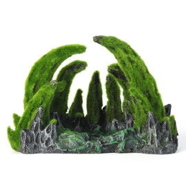 BEGONDIS Dragon's Lair Shaped Aquarium Ornament - Mystical Mountain Cave for Fish Tanks and Terrariums