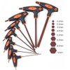 Unifizz 4 Pcs 5mm Metric T Handle Double Hex Key
