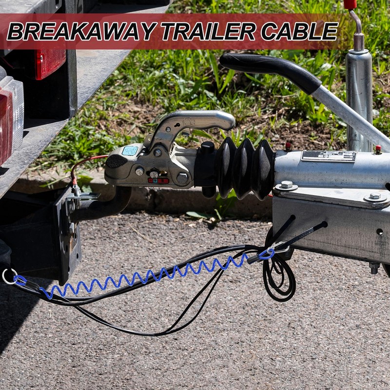 PATIKIL 3 ft Breakaway Trailer Cable,2 Pcs Trailer Brake Away