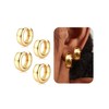 Chriscoco 2Pairs Gold Earrings for Women Hypoallergenic Gold Hoop Earrings