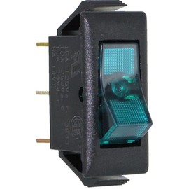 EATON 1500G11E SWITCH, ROCKER, SPST, 15A, 250V, GREEN (5 pieces)