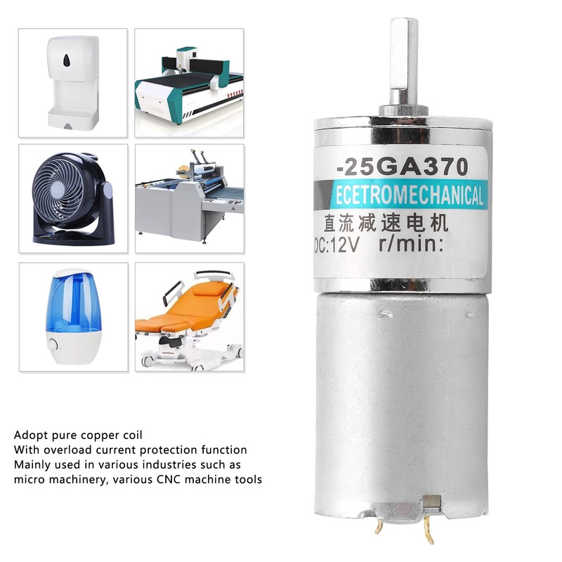 DC Gear Motor Micro Low Speed CW CCW Permanent Magnet