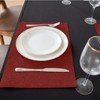 Linen Fabric Placemats Set of 4, Machine Washable, Heat Resistant,