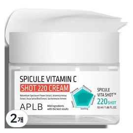 APLB Spicule Vitamin C Shot 220 Cream, 2 Pieces, 55ml / APLB 스피큘 비타민C 샷 220 크림, 2개, 55ml