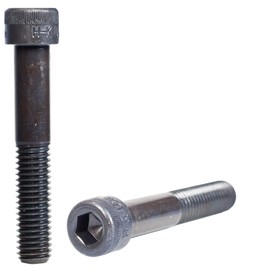 HOLO-KROME 76296 M10-1.5 x 20mm DIN 912 Hex Drive Class 12.9 Black Oxide Finish Alloy Steel Socket Cap Screw - Made in The USA (Pack of 100)