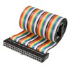 sourcing map IDC Ribbon Cable Coloured Rainbow Wire 40 Pins