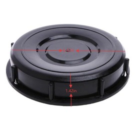 frymmx 275-330 Gallon Water Tank Cover - Plastic Lid Cap Accessory for Reservoir Water Tank with Lid Cover and Container Cap