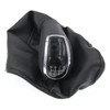 HZTWFC 6 Speed Black Car Gear Shift Knob Gaiter Boot