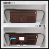 Hihaha PU Leather Car Sun Visor Organizer Glasses Holder Auto