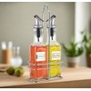Cuisinox Oil and Vinegar Cruet Set with Caddy, Stainless Steel