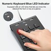 Suejezt 18 Key Wired Numeric Keypad with 3 Port USB