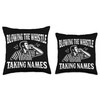 Blowing The Whistle Taking Names Funny Referee Throw Pillow