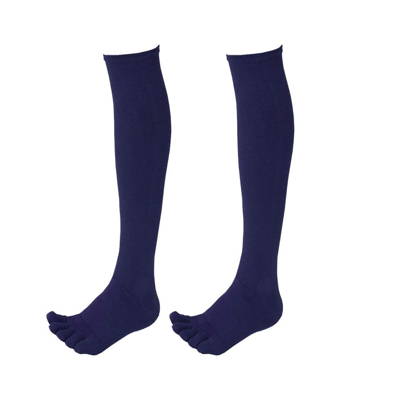 JUST FIT 5-Toe Baseball Color Socks, Stockings, Black, Navy, Red,