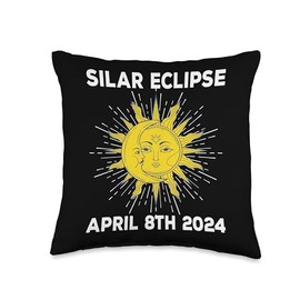 Total Solar Eclipse 2024 - Apri 8th 2024 Throw Pillow