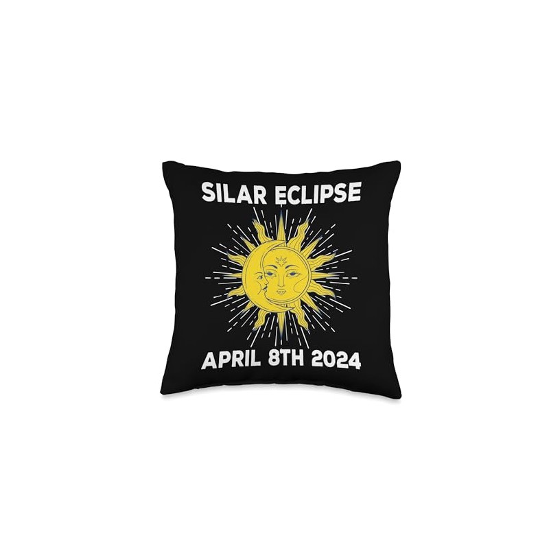 Total Solar Eclipse 2024 - Apri 8th 2024 Throw Pillow