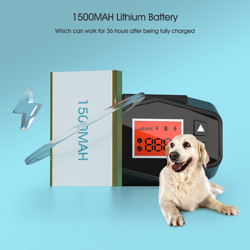 GynoiusCat GPS Dog Electric Fence Wireless, Upgraded Version GPS Boundary