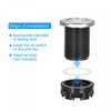 sourcing map Garbage Disposal Air Switch Button 34mm Dia Self