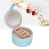 Jewelry Box PU Portable Multi Functional Jewelry Ring Earrings Storage