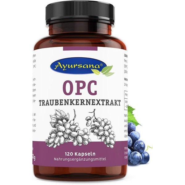 Ayur Sana OPC Grape Seed Extract – Natural (120 Capsules)