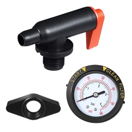 Threlaco 3 Pcs Ccx1000v Cartridge Filter Pressure Gauge Accessories Set, Compatible with Hayward ProGrid De Filter, Air Relief with Ecx2712b1 Sand Filters Swimclear and Xstream