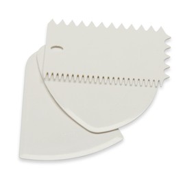 Original Kaiser Inspiration Teigschaber Set 3-teilig, Teigkarte, Kuchengarnierer, Teigspachtel rund, eckig, 5 attraktive Strukturformen, ergonomisches Design