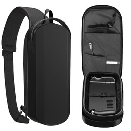 Jqmeg Carrying Case for Steam Deck and Steam Deck OLED Console & Accessories, Shockproof Hard Shell Protective Crossbody Shoulder Chest Bag Pockets for Travel and Home (B)
