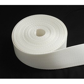ALC 2 inch White Heavy Nylon Webbing 1 Yard (2" Nylon 3 FT) Strapping