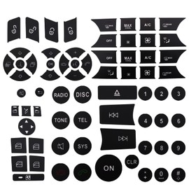 Priprilod Door Steering AC Window Repair Button Kit Decal Stickers Compatible with Mercedes 2007 2008 2009 2010 2011 2012 2013 2014