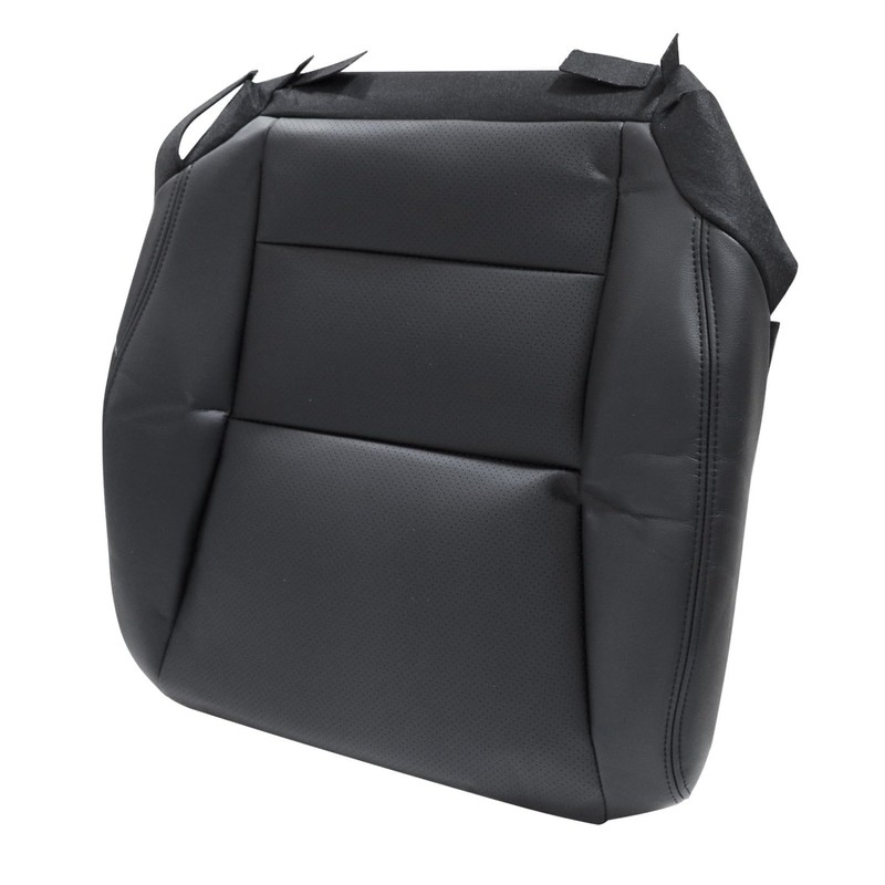 Priprilod Black Leather Front Driver Side Bottom Replacement Seat Cover